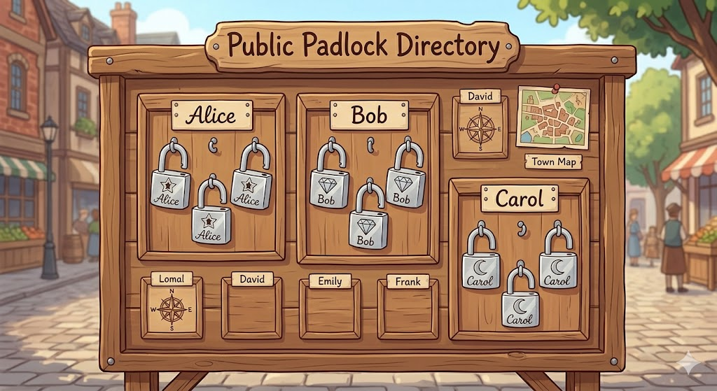 Padlocks Go on a Public Board