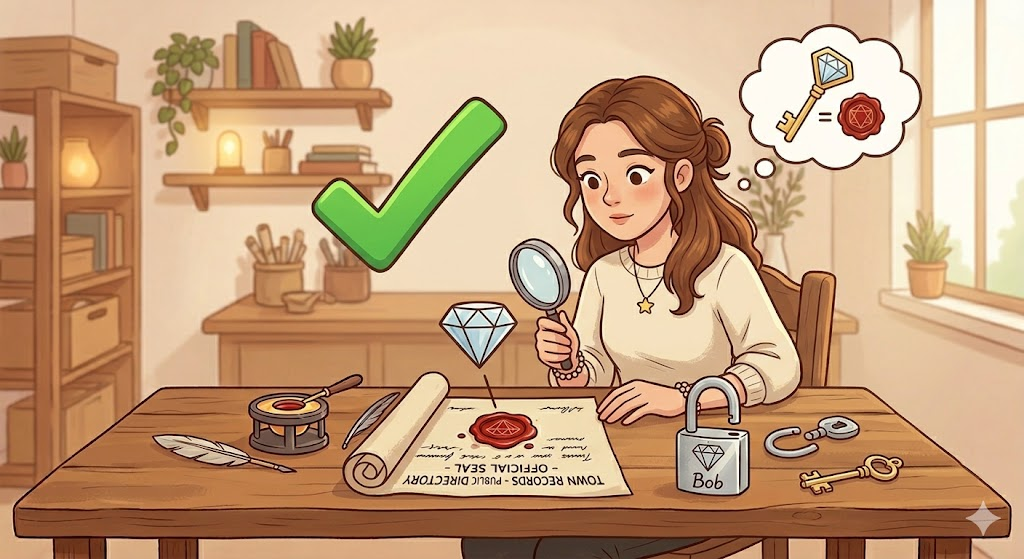 Alice Checks Bob's Seal